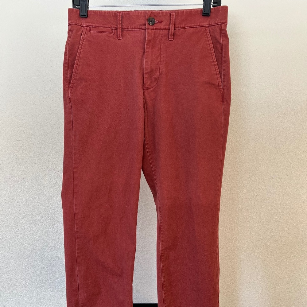 Men's Goodfellow & Co Red Hennepin Chino Pants (29" waist; 30" inseam)
